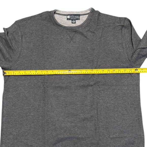 Island Sands Cotton Dark Light Gray Pullover Reversible Sweater Size XL - Picture 6 of 6